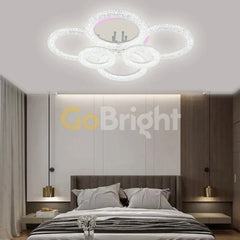 Lustra LED RGB 100W cu Telecomanda Safir 3 Tipuri de Lumini Alb