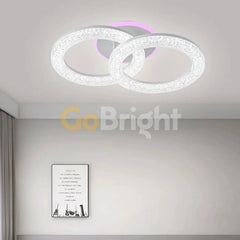 Lustra LED RGB 44W cu Telecomanda Safir 3 Tipuri de Lumini Alb