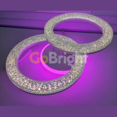 Lustra LED RGB 44W cu Telecomanda Safir 3 Tipuri de Lumini Alb