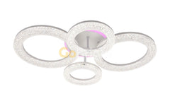 Lustra LED RGB 65W cu Telecomanda Safir 3 Tipuri de Lumini Alb