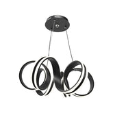 Pendul LED Diametru 60cm 180W cu Telecomanda Trinity 3 Tipuri de Lumini Negru