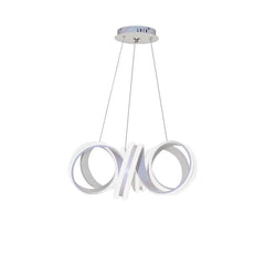 Pendul LED Diametru 60cm 180W cu Telecomanda Trinity 3 Tipuri de Lumini Alb