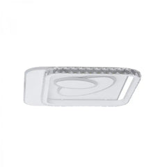 Plafoniera LED Diametru 50cm 200W Cristal cu Telecomanda Raisa 3 Tipuri de Lumini Alb