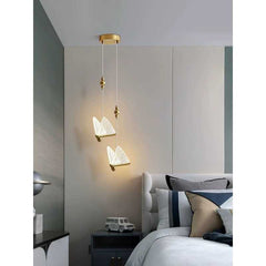 Pendul LED Fluture Trinity 3 Tipuri de Lumini 24W Auriu