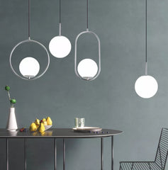 Pendul Jolie Reglabil 1xE27 Argintiu