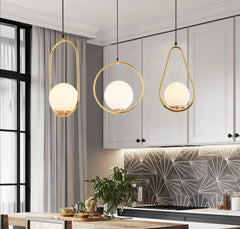 Pendul Jolie Reglabil 1xE14 Auriu