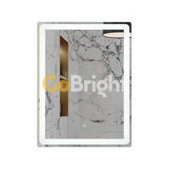 Oglinda LED 60x80cm 3 Tipuri de Lumini Buton Touch Intensitate Reglabila