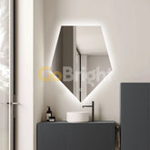 Oglinda LED Hexagon 80x90cm Touch 3 Culori Luminoase