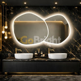 Oglinda LED Premium 140x80cm Touch 3 Culori Luminoase – Sticla Premium 5 mm