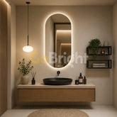 Oglinda LED Premium 60x100cm Touch 3 Culori Luminoase
