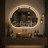 Oglinda LED Premium 80x60cm Touch 3 Culori Luminoase