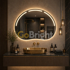 Oglinda LED Premium 80x60cm Touch 3 Culori Luminoase