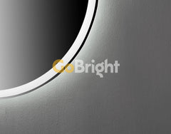 Oglinda baie LED 90x70cm Rama Neagra 3 Tipuri de Lumini Buton Touch Dezaburire Intensitate Reglabila