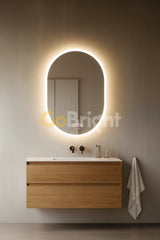 Oglinda LED Smart 70x90cm Senzor Miscare Dezaburire 3 Culori Luminoase Afisaj Ceas & Temperatura – Sticla Premium 5 mm