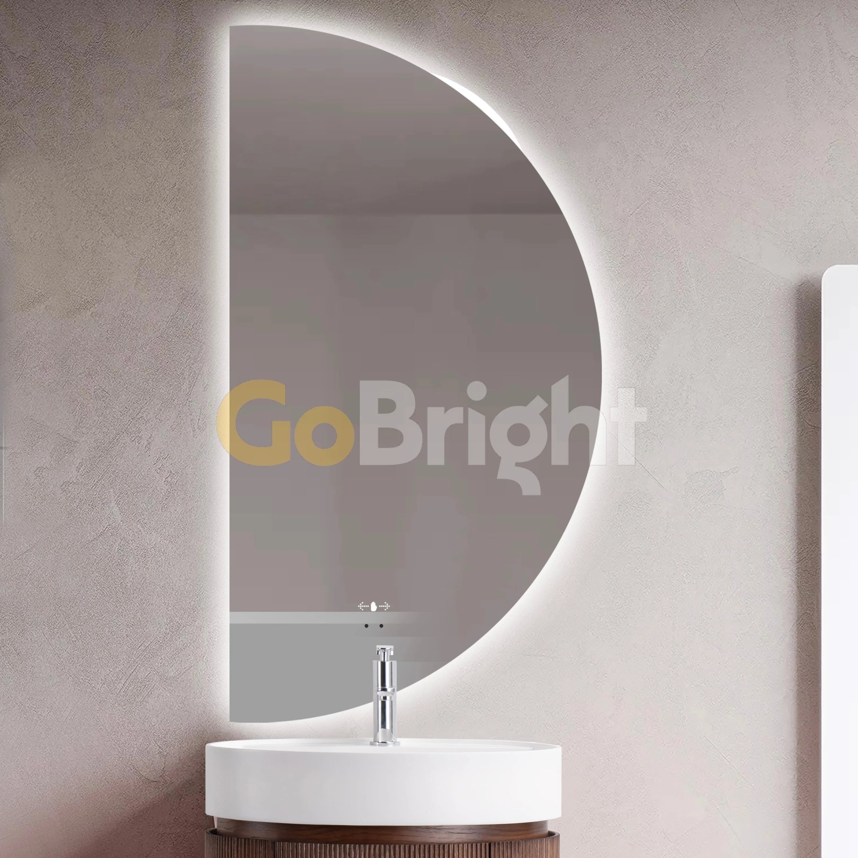 Oglinda LED Smart 80x150cm Senzor Miscare 3 Culori Luminoase – Sticla Premium 5 mm