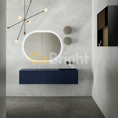 Oglinda LED Smart 80x60cm Senzor Miscare Dezaburire 3 Culori Luminoase Afisaj Ceas & Temperatura – Sticla Premium 5 mm