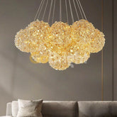 Pendul 7 Bile Cristale Glow 7xG9 Auriu