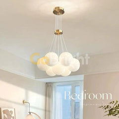 Pendul Clouds Reglabil 7xE27 Auriu