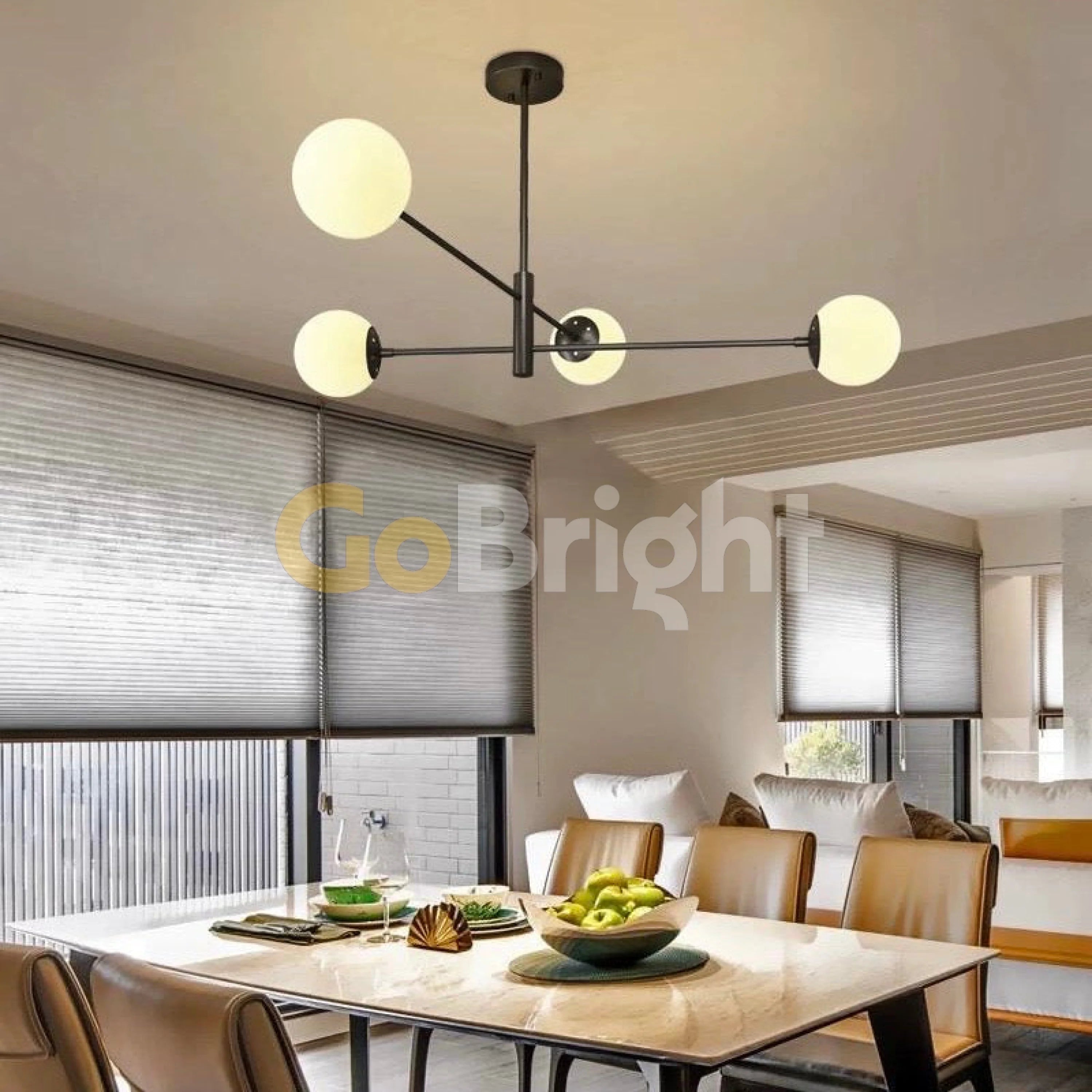 Pendul Jolie 4xE27 Diametru 65cm Negru