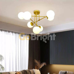 Pendul Jolie 6xE27 60cm Auriu