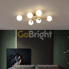 Pendul Jolie 6xG9 50cm Auriu