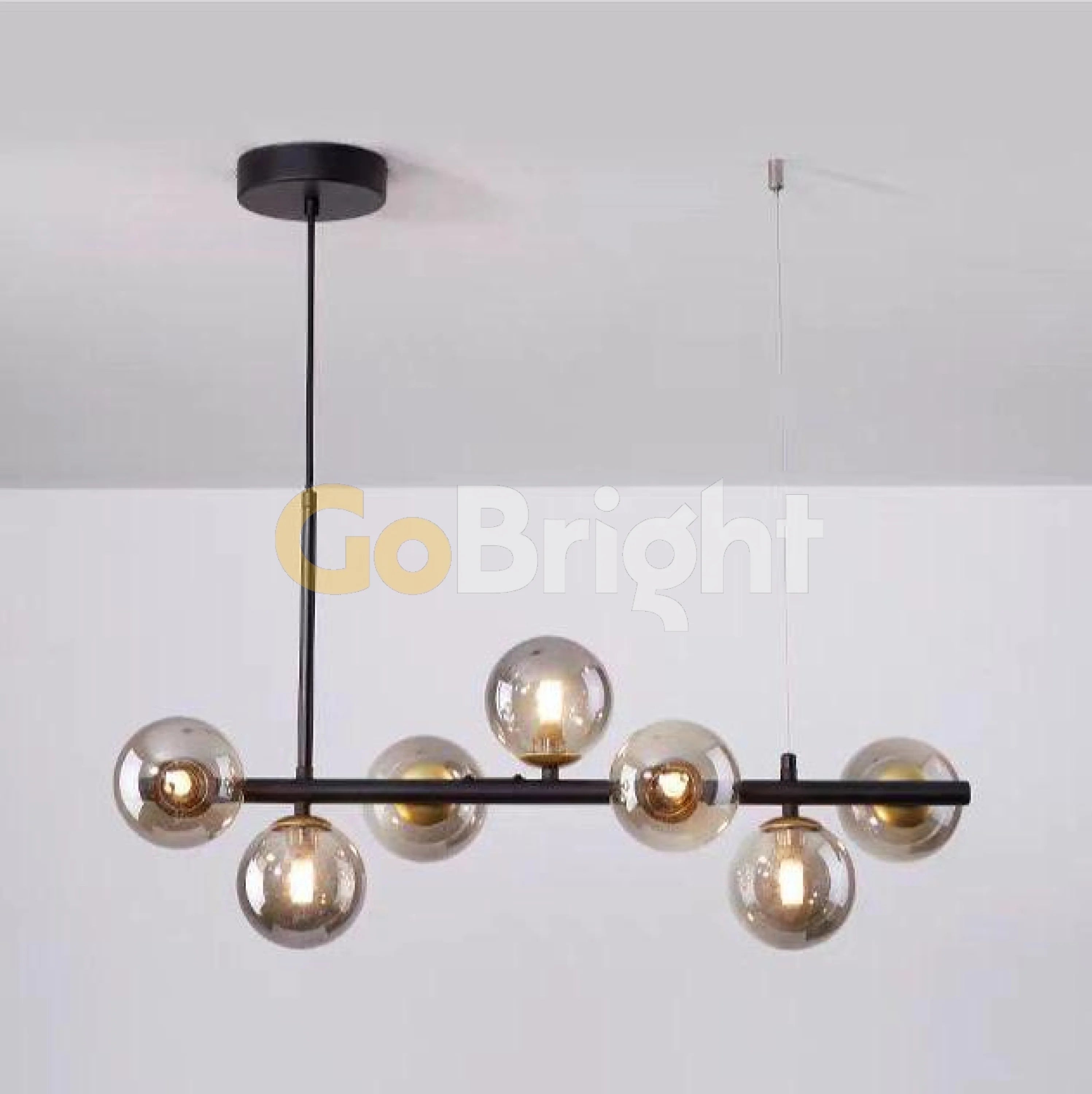 Pendul Jolie 7xG9 70cm Negru