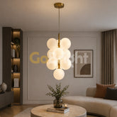 Pendul Jolie Reglabil 10xG9 40cm Auriu