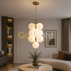 Pendul Jolie Reglabil 10xG9 40cm Auriu