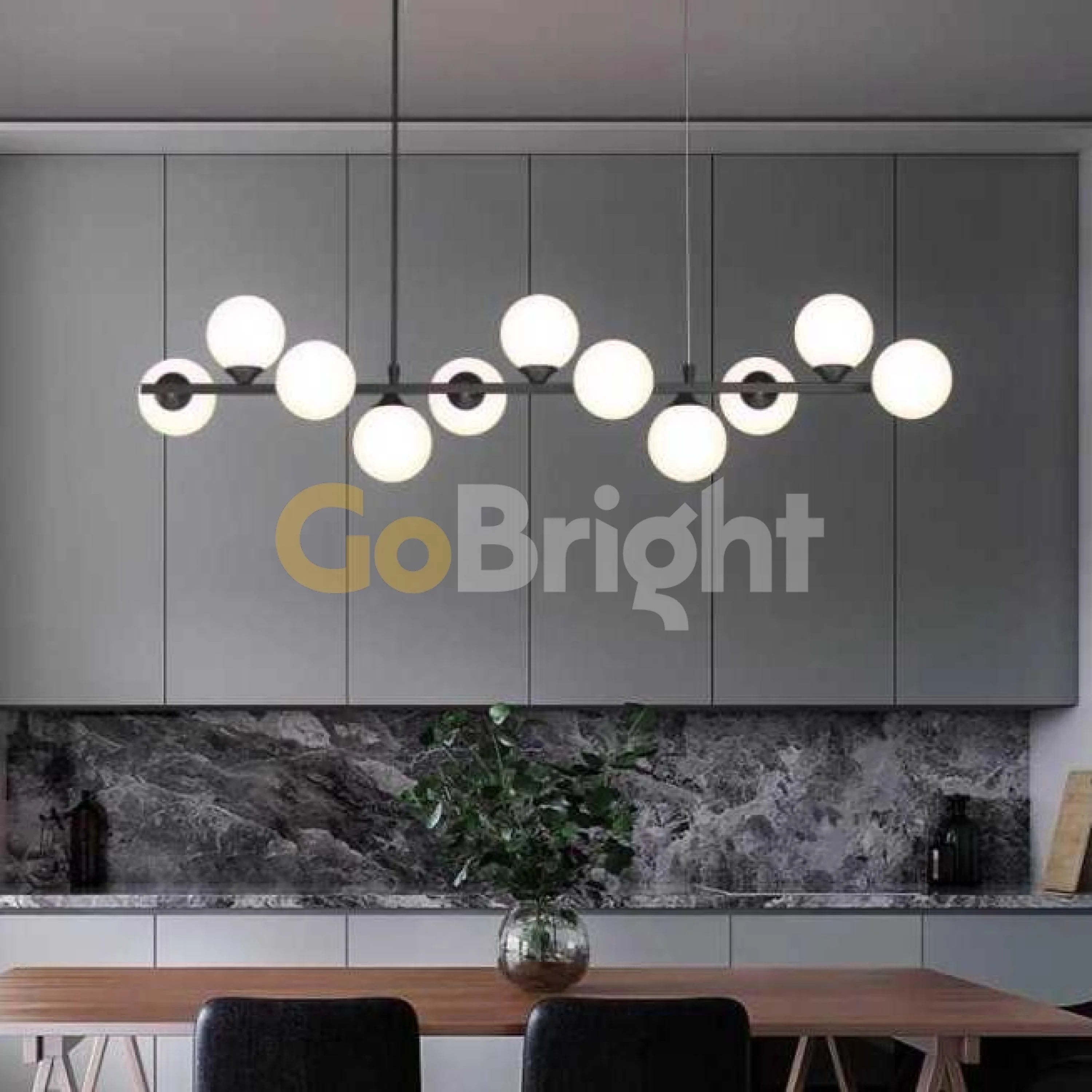 Pendul Jolie Reglabil 11xG9 100cm Negru