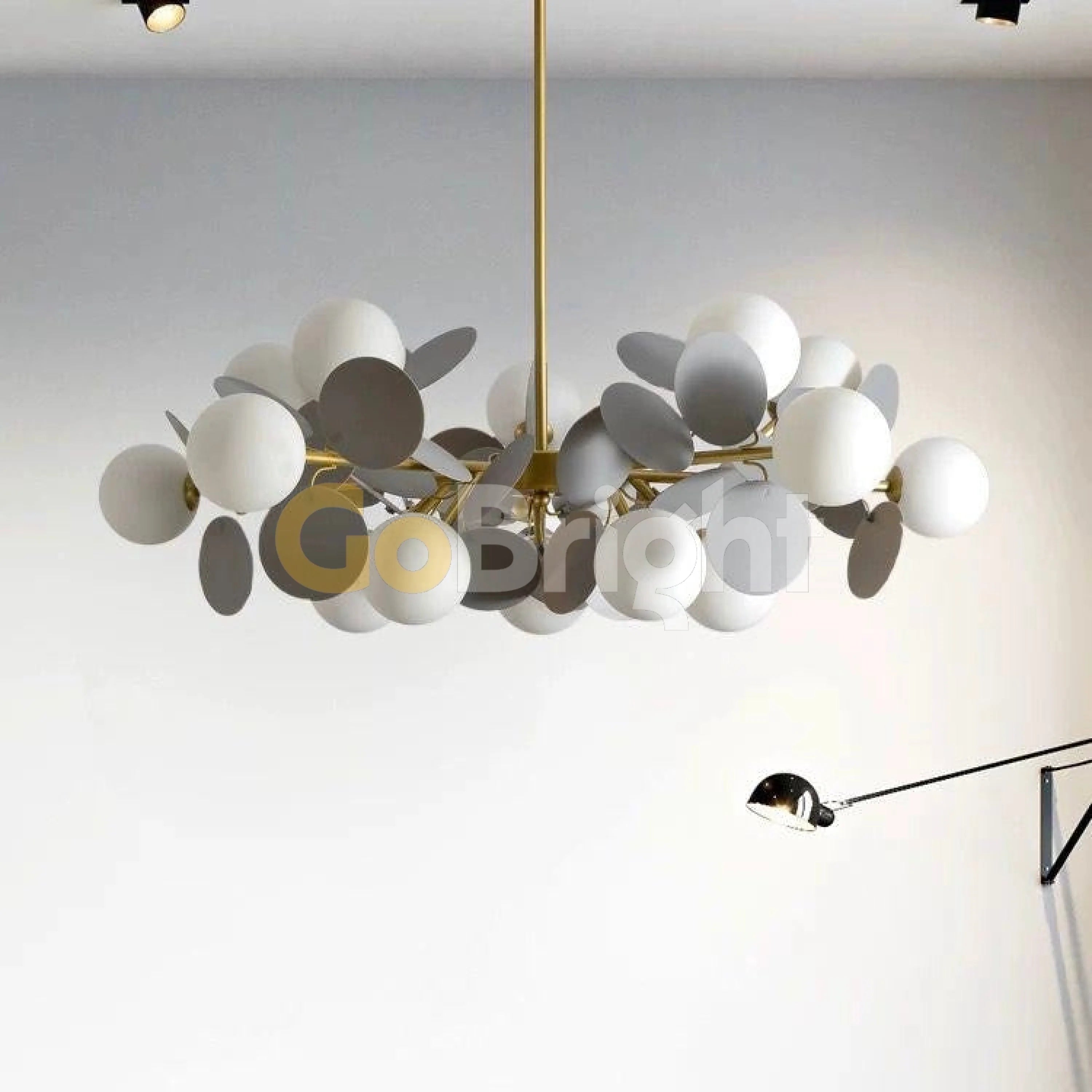 Pendul Jolie Reglabil 12xE27 Diametru 95cm Auriu