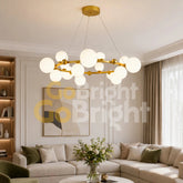 Pendul Jolie Reglabil 15xG9 Diametru 95cm Auriu