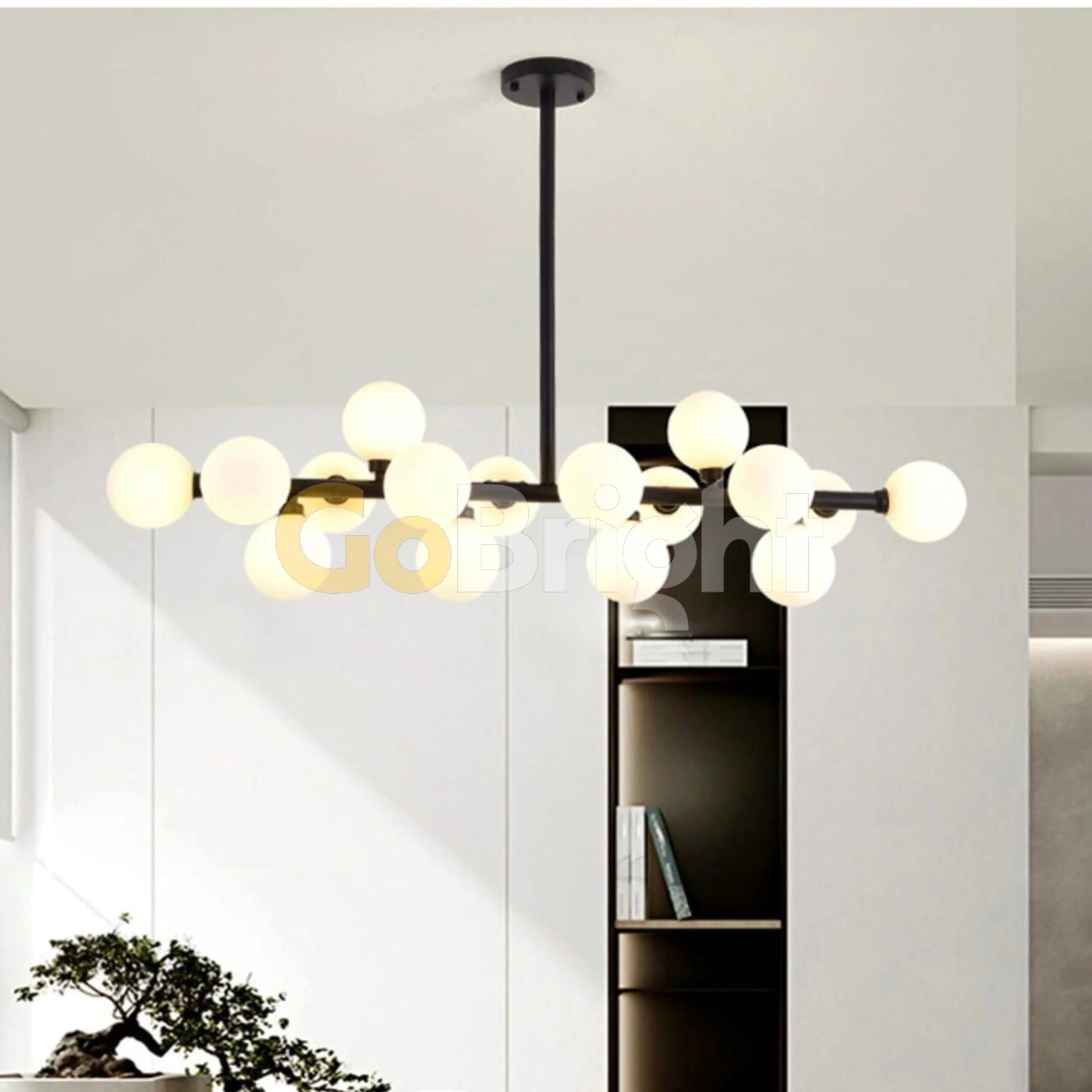 Pendul Jolie Reglabil 16xG9 Lungime 90cm Negru