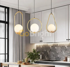 Pendul Jolie Reglabil 1xE14 Auriu