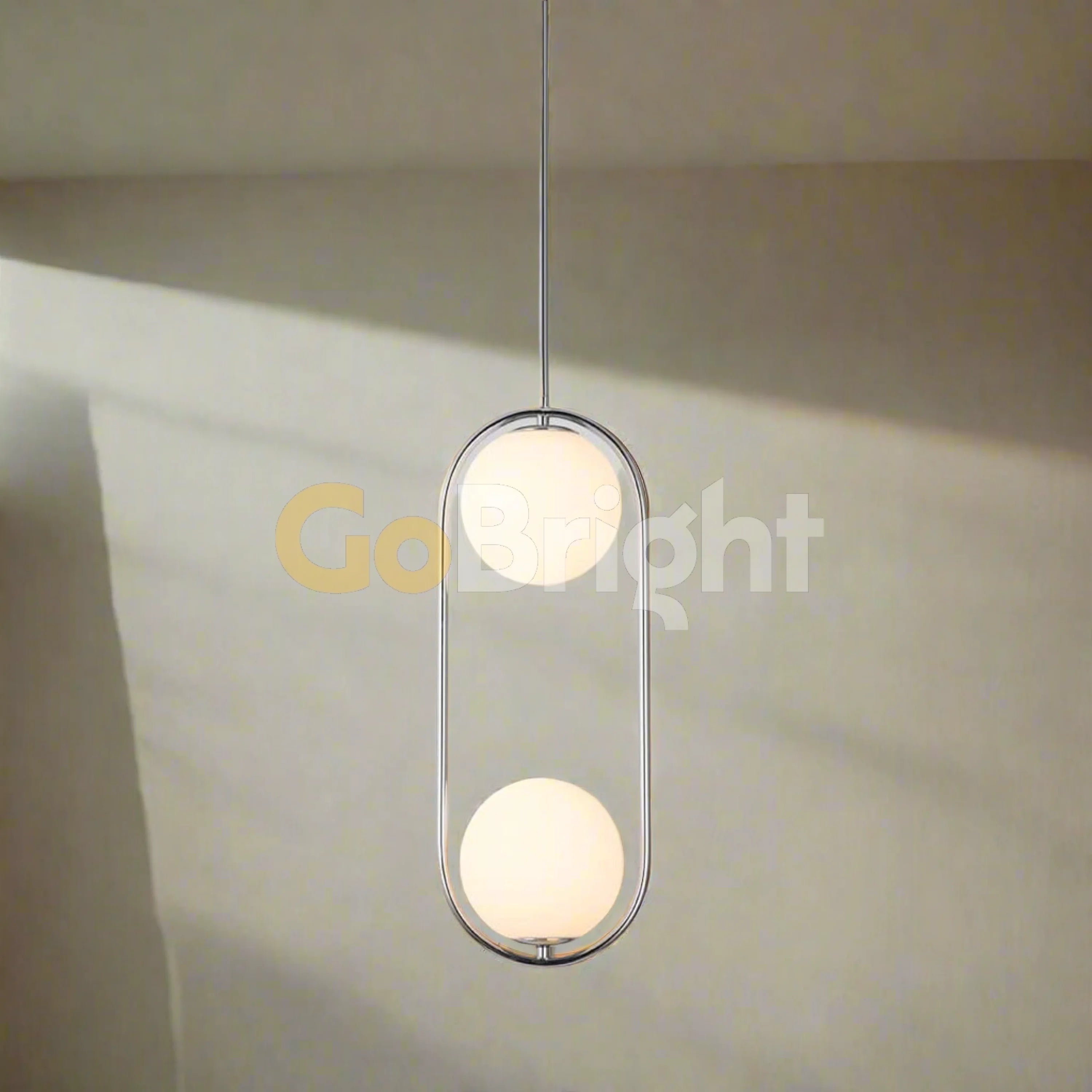 Pendul Jolie Reglabil 2xE14 Argintiu