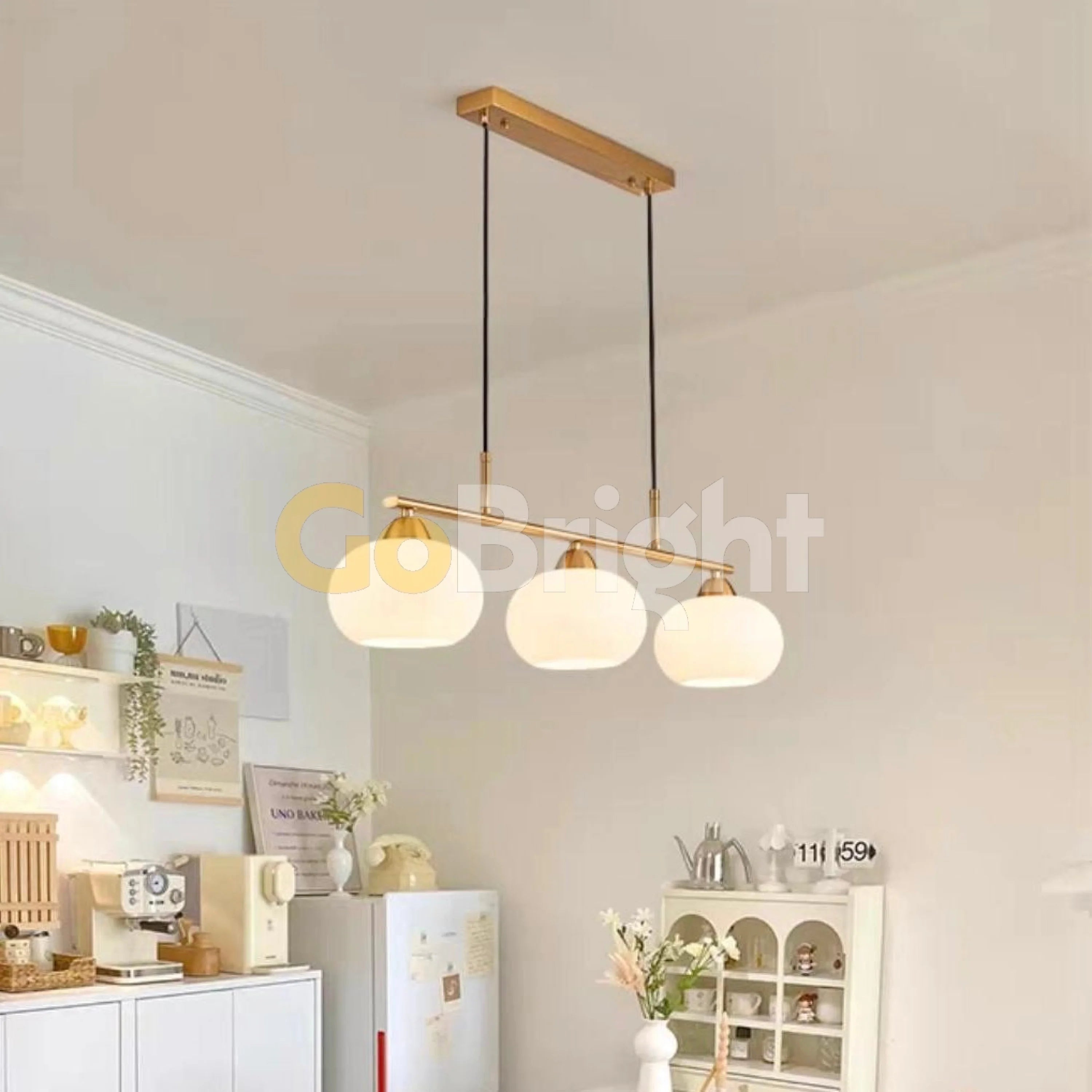 Pendul Jolie Reglabil 3XE27 85cm Auriu