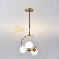 Pendul Jolie Reglabil 3xE27 Auriu