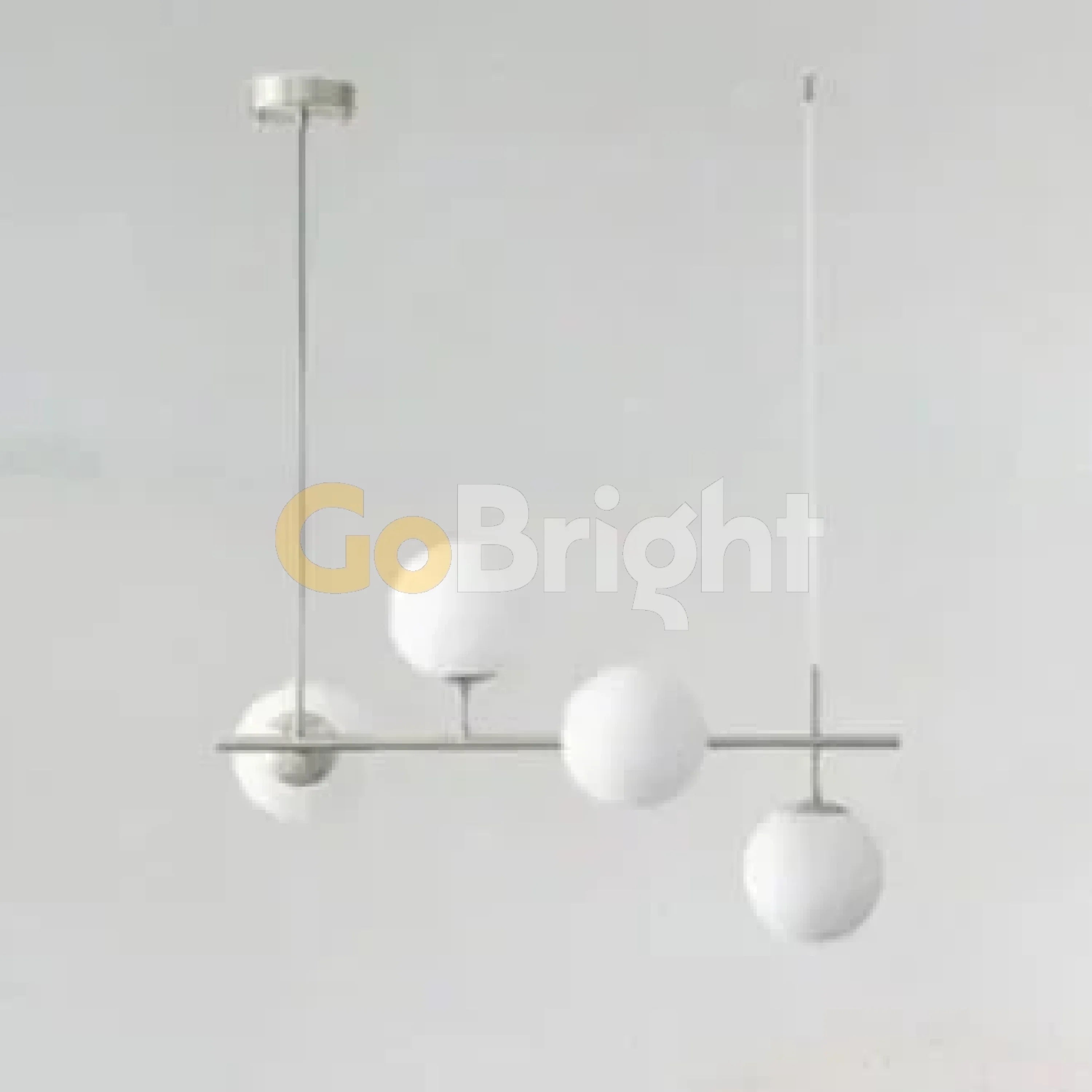 Pendul Jolie Reglabil 4xE27 70cm Argintiu