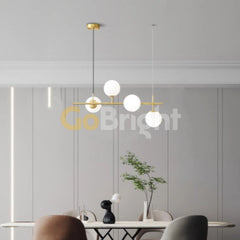 Pendul Jolie Reglabil 4xE27 70cm Auriu