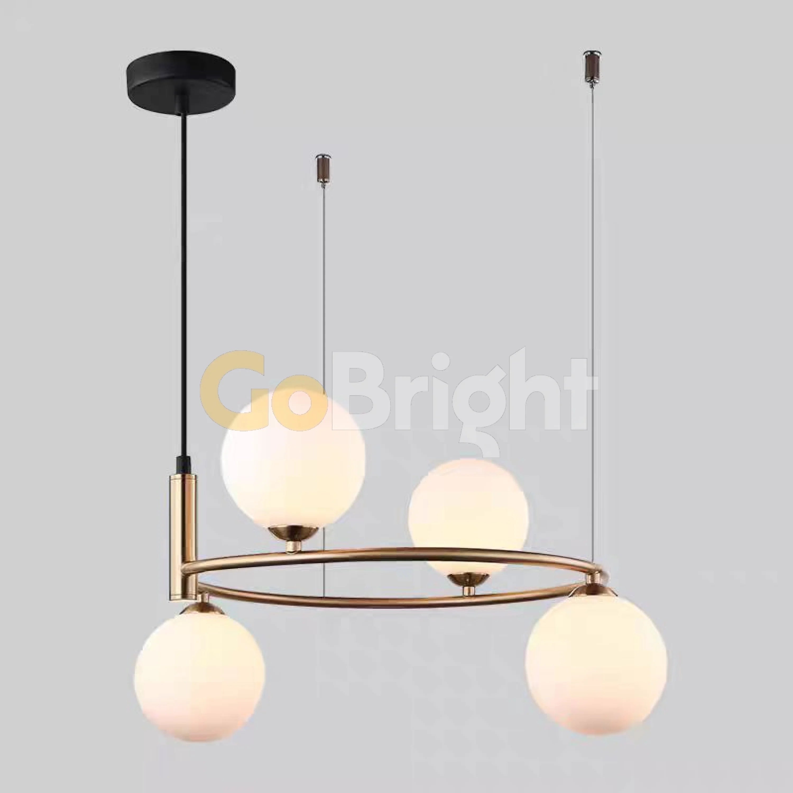 Pendul Jolie Reglabil 4xG9 45cm Auriu