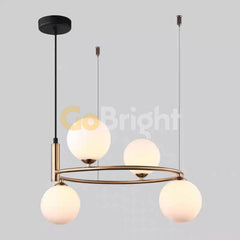 Pendul Jolie Reglabil 4xG9 45cm Auriu