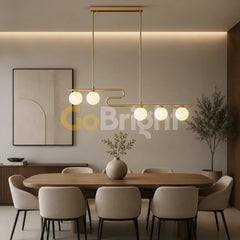 Pendul Jolie Reglabil 5xG9 100cm Auriu
