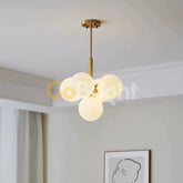 lustra moderna pentru dormitor alba cu LED