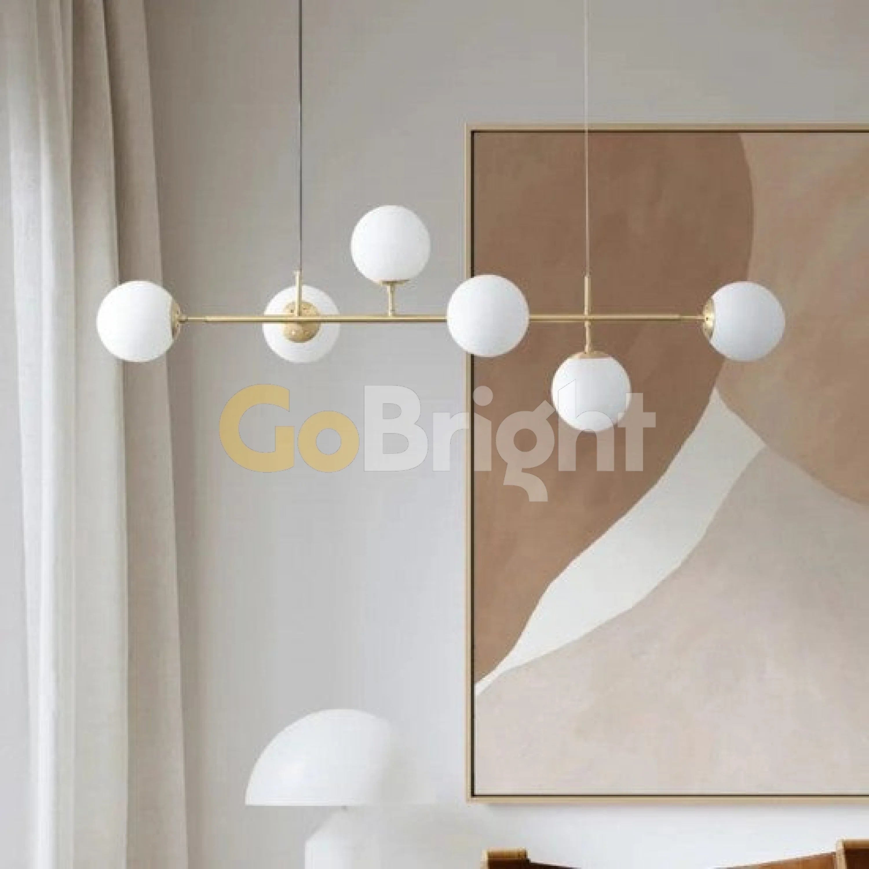 Pendul Jolie Reglabil 6xE27 120cm Auriu