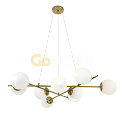 Pendul Jolie Reglabil 9xE27 80cm Auriu