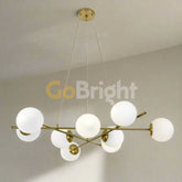 Pendul Jolie Reglabil 9xE27 80cm Auriu