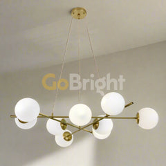 Pendul Jolie Reglabil 9xE27 80cm Auriu