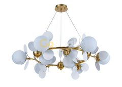 Pendul Jolie Reglabil 9xG9 Diametru 90cm Auriu