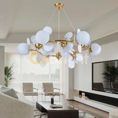 Pendul Jolie Reglabil 9xG9 Diametru 90cm Auriu