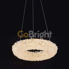 Pendul LED 40cm 40W Glow 3 Tipuri de Lumini Auriu