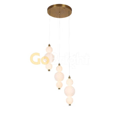 Pendul LED 40cm 60W Urban Telecomanda 3 Tipuri de Lumini Auriu